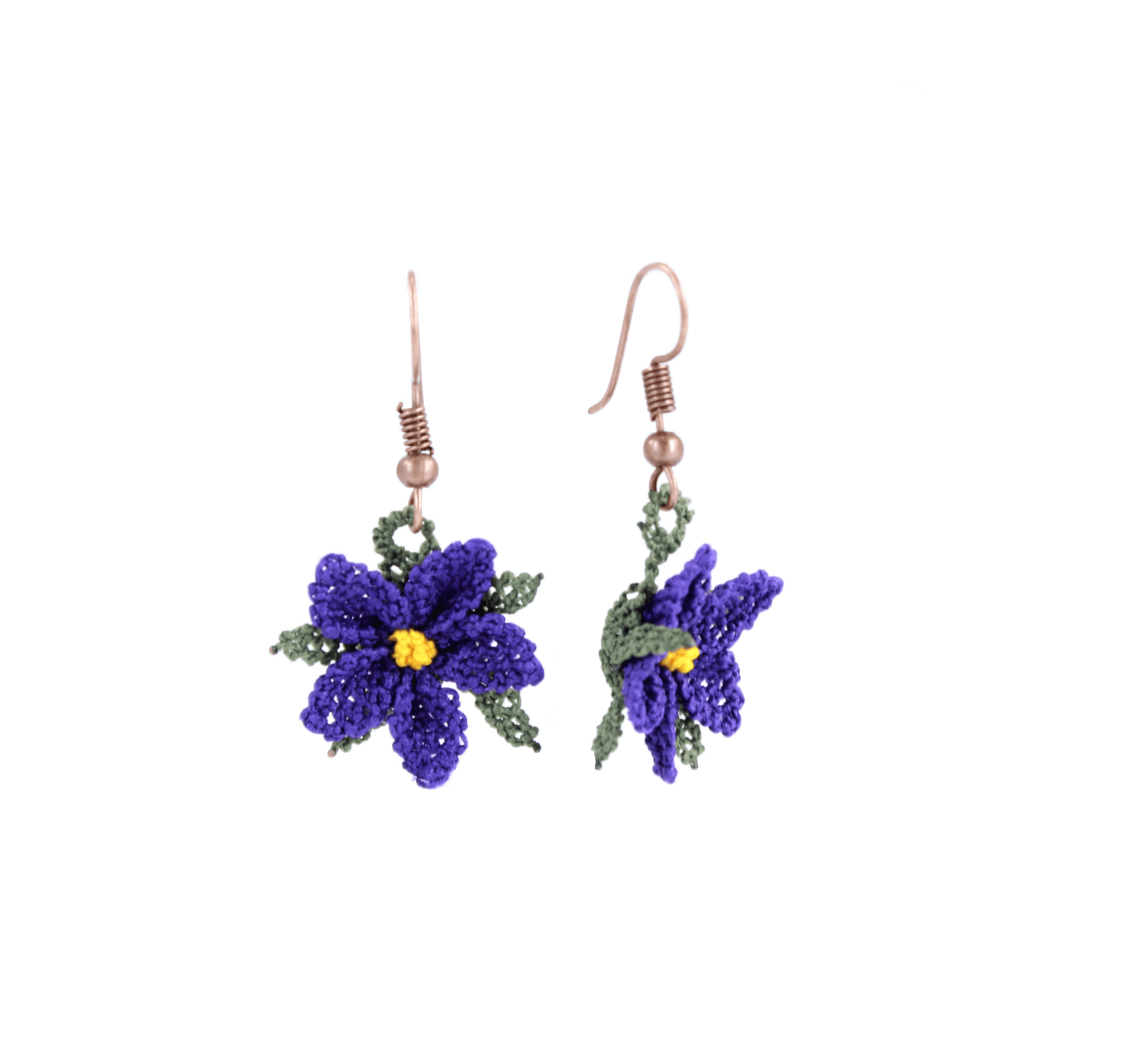 Eggplant 2025 colored earrings