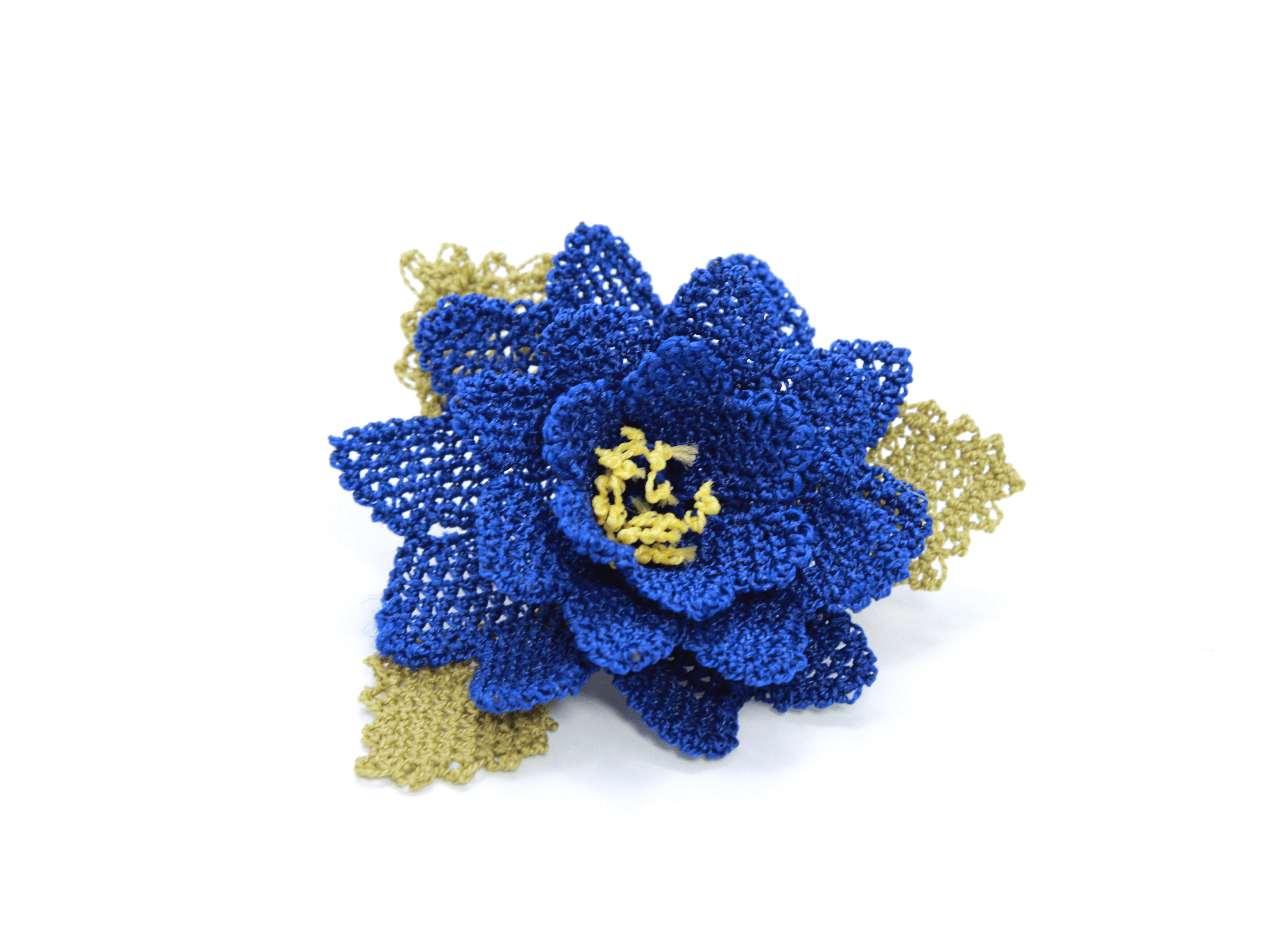 Blue Primrose Brooch